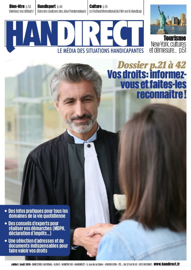 Droits avec un handicap Handirect 161