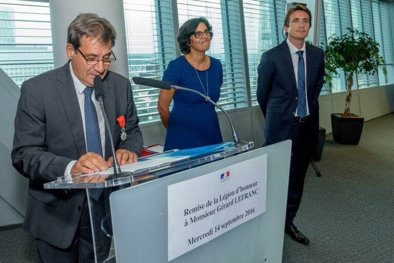 Gérard Lefranc Thales chevalier de la légion d'honneur