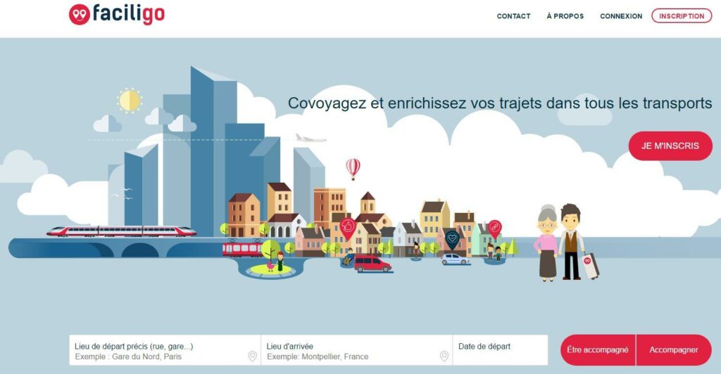 Faciligo fauteuil roulant et covoiturage