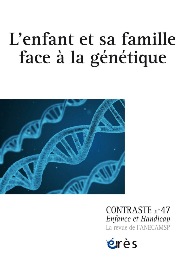 L'enfant et sa famille livre sur le thème génétique et handicap