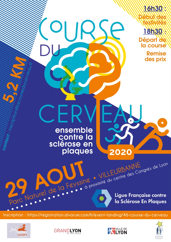 Sclérose en plaques course du cerveau à Lyon