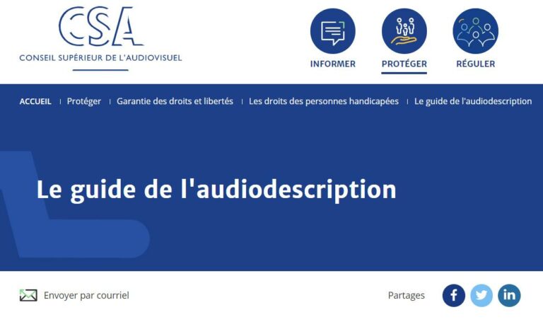 Guide de l'audiodescription : Appliquer des principes essentiels
