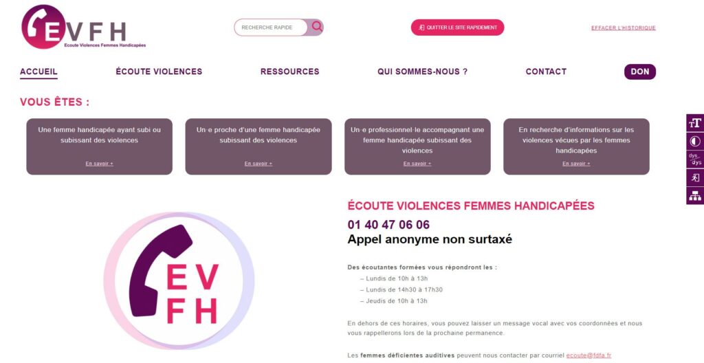 Femmes handicapées victimes de violences : Lancement d’un site dédié