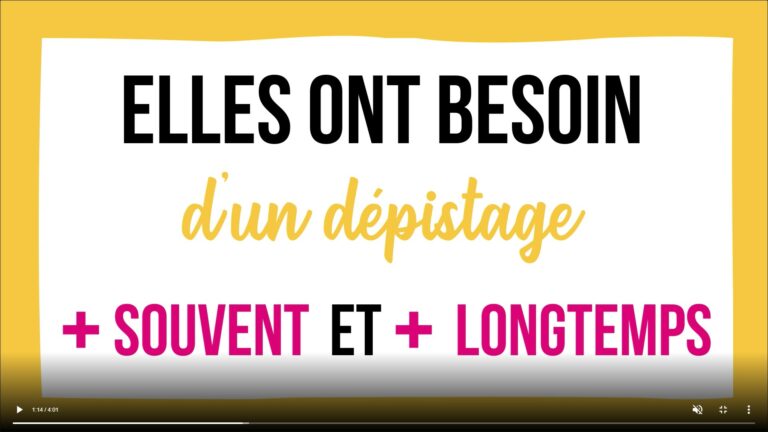 Cancer du col de l’utérus : Campagne de dépistage des femmes fragilisées
