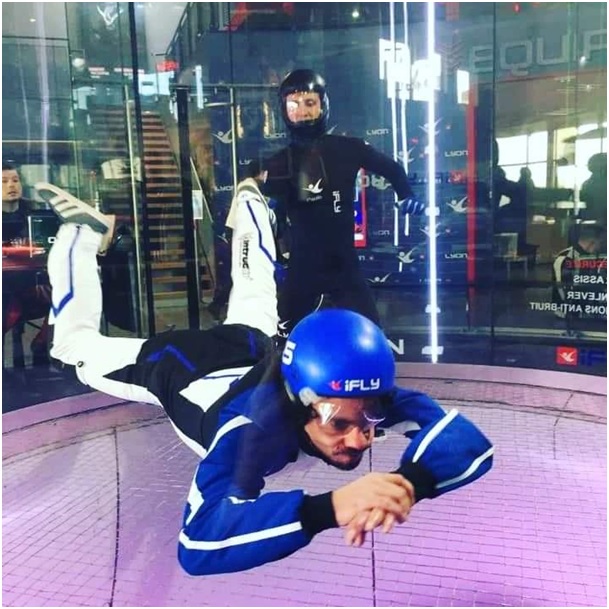 vol en soufflerie avec handicap fly