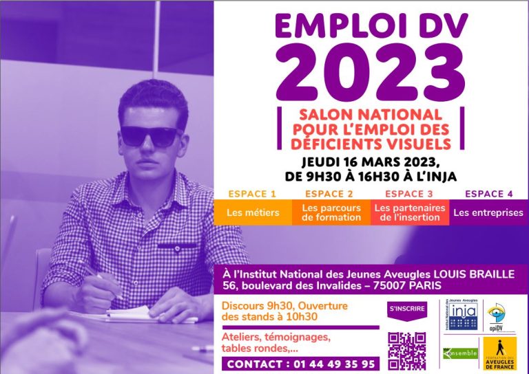 Lancement du premier salon pour l'emploi des déficients visuels