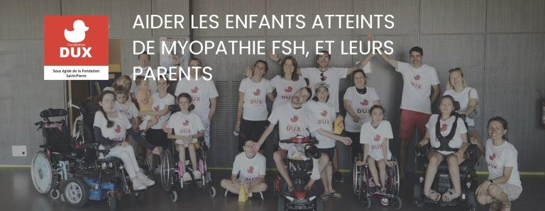 affiche de la Fondation DUX myopathie FSH