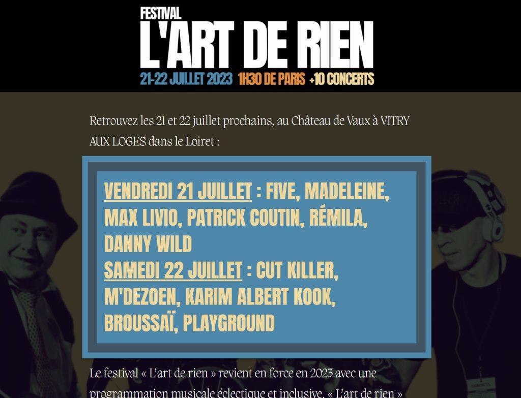 affiche festival art de rien