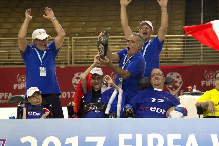 foot-fauteuil la France championne du monde